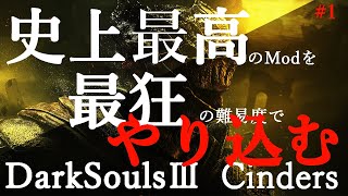 【DarkSouls3: Cinders】アップデート到来！！新要素見ながら2週目：史上最高Mod最狂難易度でやり込む#1