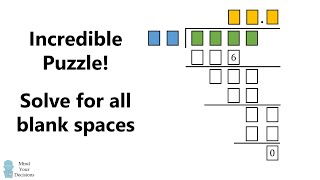 You are a genius if you can solve this division problem