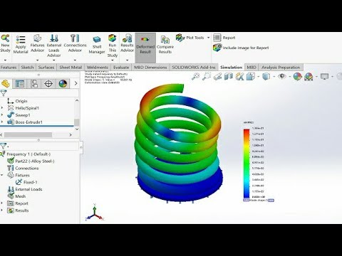 #Frequency Analysis Report In Solidworks# Frequency Test In Vibration ...