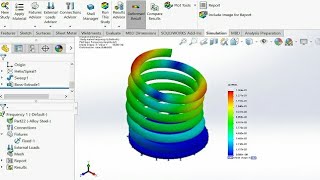 #Frequency analysis report in solidworks# Frequency test in vibration solidworks feature simulation#