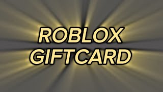 REDEEMING MY ROBLOX GIFTCARD