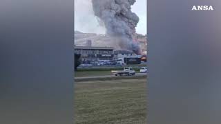 Trissino, violenta esplosione in una fabbrica di pile