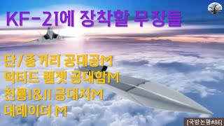 [국방논평#86] KF-21에 장착할 무장들, 단/중거리 공대공, 덕티드 램젯 공대함, 천룡I\u0026II 공대지, 대레이더미사일