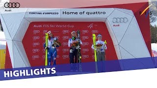 Lara Gut wins Cortina super-G after knee surgery | Highlights