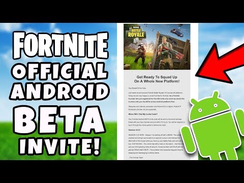 Official Fortnite Android Beta Invite Email Fortnite Andr - 