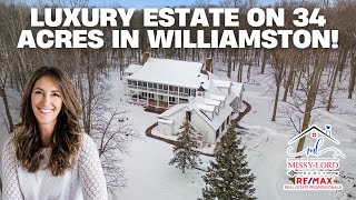 LUXURY ESTATE ON 34 ACRES IN WILLIAMSTON! | Living in Lansing