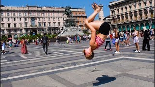 GYMNASTICS IN PUBLIC! // Italy Edition