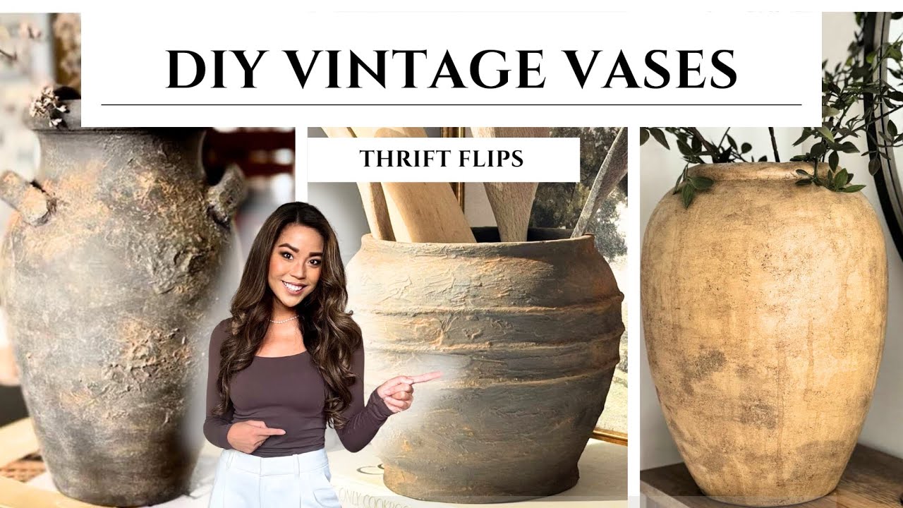 Diy Aged Vases Olive Ateliers Dupe Youtube