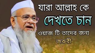 যারা আল্লাহ কে দেখতে চান এই ওয়াজ টি তাদের জন্য জরুরী  ফরিদ উদ্দিন আল মোবারক Farid Uddin al Mobarak