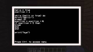 ComputerCraft | Loops, Locals & Functions | Ep. 1