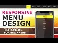 Responsive Menu with HTML CSS and javascript - How To Create a Responsive Navigation Menu - Tutorial