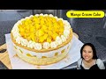 Mango Cream Cake! Ito ay may fluffy chiffon cake, creamy whipped cream and fresh sweet mangoes!