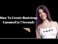 Create a Bootstrap Carousel(slider)