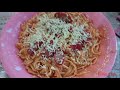 cooking red sauce spaghetti w cheese