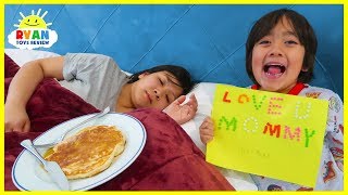 Ryan Cooks Breakfast and Surprise Mommy for Mother's Day!!!