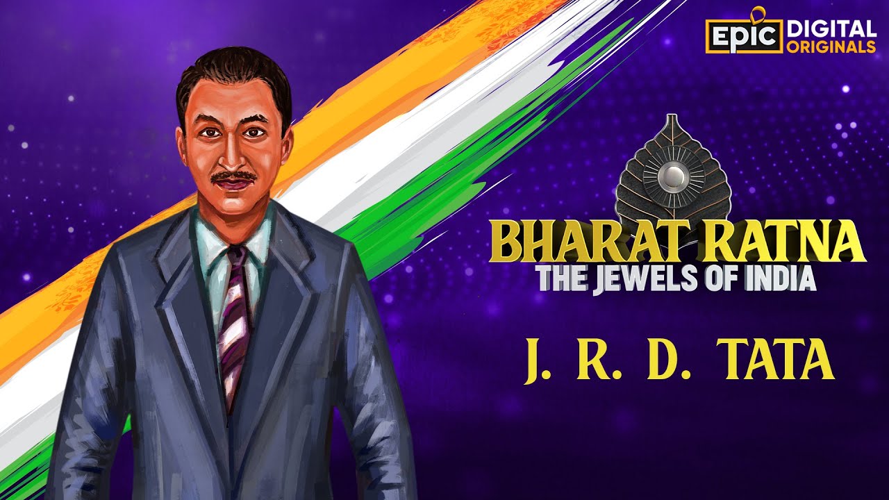 J.R.D. TATA - Father Of Indian Aviation | Bharat Ratna - The Jewels Of ...