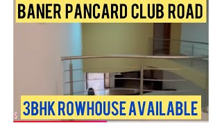 Pune Baner 3bhk Rowhouse/Ready to move/Ready Possession luxurious resale Rowhouse in Baner.