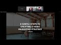 6 Simple Steps to creating a video marketing strategy