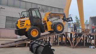 FORLOAD T3000 telescopic wheel loader ship to EUROPEAN dealer