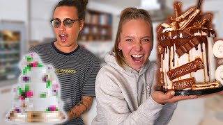 Wer BACKT die bessere TORTE? **UM 100€**🎂🤔 |CARAMELLA