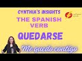 Understanding SPANISH QUEDARSE LightSpeed  #learnspanish #spain #nativespanish #spanishlanguage