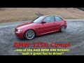 bmw e46 m3 25ti drifting on rainy mountain road