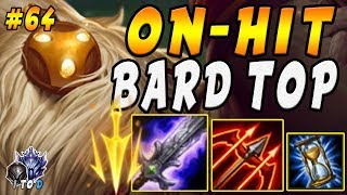 On-Hit Bard TOP with BorK + Hurricane | GENIUS or Troll!? | Iron IV to Diamond Ep #64