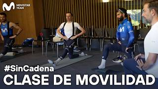 🤸🏻‍♂️ CLASE y EJERCICIOS de MOVILIDAD de los CICLISTAS PROFESIONALES de MOVISTAR TEAM