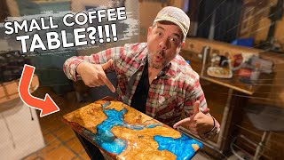 How To Create a COFFEE TABLE with Epoxy Resin