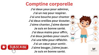 Comptine Corporelle#mon chant 3ème année#mon chant comptine corporelle-poème comptine corporelle