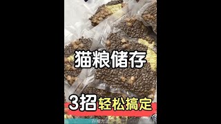 养猫一定要知道的3个存粮小技巧!轻松get #新手养猫 #科学养宠攻略