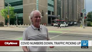 Traffic picking up as COVID-19 numbers drop