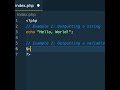 What is echo() in Php?