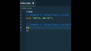 What is echo() in Php?