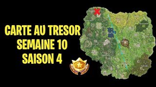 fortnite tresor semaine 10 saison 4 fou - panneau au tresor fortnite