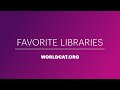 How to select and manage your favorite libraries on WorldCat.org