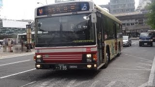 【3DFHD】小田急バス・04-D9060 渋24(ISUZU ERGAtype-A) 渋谷駅