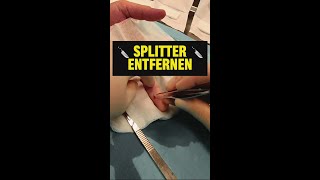 Splitter im Körper: Wann es gefährlich wird