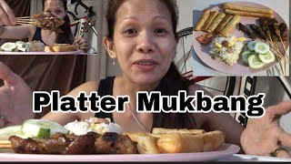 PLATTER MUKBANG WITH SINGAPORE SATAY #plattermukbang #mukbang #satay #yhochie