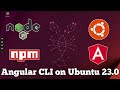 How to install Node js , Npm and Angular CLI on Ubuntu 23.0