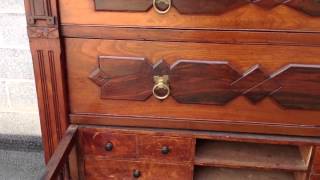 Walnut Victorian lock side