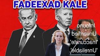 FADEEXAD WEYN!: NETANYAAHUU IYO MAREYKANKA OO BEENTOODA BANAANKA LA KEENYA IYO FADEEXAD CULUS+NEWS