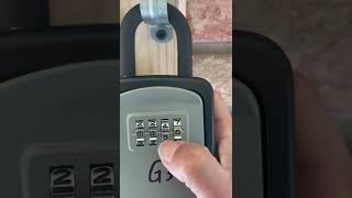 How to open the lock box