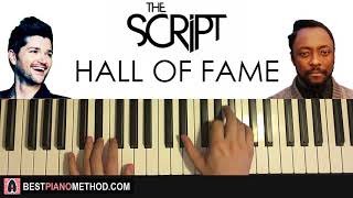 HOW TO PLAY - The Script - Hall of Fame  ft. will.i.am (Piano Tutorial Lesson)
