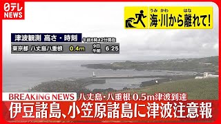 【速報】午前6時59分までに観測された津波の時刻と高さは次の通り