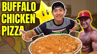 ANABOLIC BUFFALO CHICKEN PIZZA l High Protein Low Carb Pizza Recipe Review