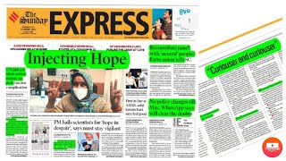 Indian express complete newspaper analysis17 January 2021