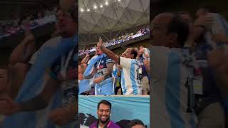 Argentina fans erupt after Lionel Messi’s goal against Croatia | #shorts #messi #worldcup #argentina
