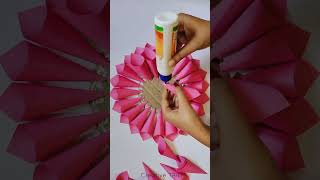 beautiful paper flower wall hanging😍#diy #craft #youtubeshorts #viral #shorts #trending #ashortaday