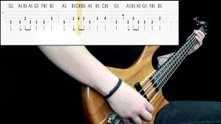 Metallica - One (Bass Only) (Play Along Tabs In Video)